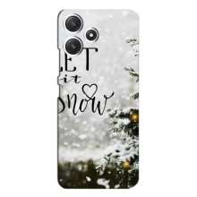 Новогодние, Праздничные Чехлы для Xiaomi POCO M6 Pro (5G) - 2024 год (Let it snow)