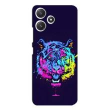 Силіконовий бампер з картинкою звірів для Xiaomi POCO M6 Pro (5G) (Тигр-Арт)
