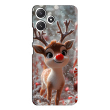Яркий чехол для Xiaomi POCO M6 Pro (5G) с Зимними Оленятами