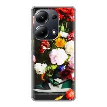 Бренднові Чохли для Xiaomi POCO M6 Pro - (PREMIUMPrint) (Nike цветы)