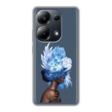 Чехлы (ART) Цветы на Xiaomi POCO M6 Pro (VPrint) (Цветы на голове)