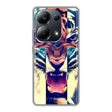 Чехлы с изображением разных животных для Xiaomi POCO M6 Pro (Яркий Тигр)