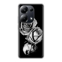 Чохол з картинкою (Стильні) Поко М6 Про - (AlphaPrint) (Чорна троянда)