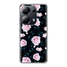 Чехлы с принтом Розочки для Xiaomi POCO M6 Pro – Чайные розы