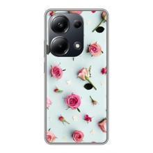 Чехлы с принтом Розочки для Xiaomi POCO M6 Pro – Разные цветы