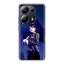 Чехлы с принтом Уэнсдей на Xiaomi POCO M6 Pro – Уэнсдей с зонтом