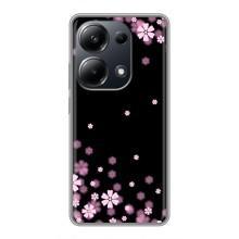 Чехол для Поко М6 Про - с принтом (Дизайнерские) (AlphaPrint) (Цветочки маленькие)