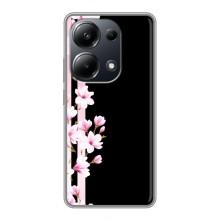 Чехол для Поко М6 Про - с принтом (Дизайнерские) (AlphaPrint) (Цветочки)