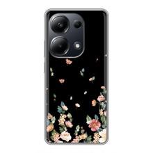 Чехол для Поко М6 Про - с принтом (Дизайнерские) (AlphaPrint) (Маленькие цветы)