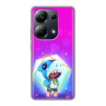 Чохол Бравл Старс для Xiaomi POCO M6 Pro – Леон у костюмі Акули