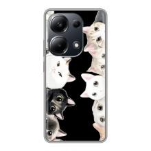 Чохол на Поко М6 Про з Котиками (VPrint) (Погляд котиків)