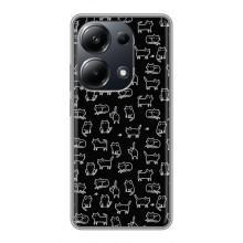 Чохол на тематику: Коти для Xiaomi POCO M6 Pro – Котики на чорному