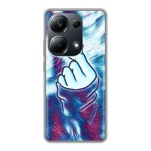 Чохол з принтом для Xiaomi POCO M6 Pro (AlphaPrint - Знак сердечка)