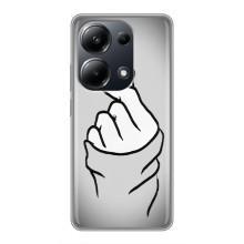 Чохол з принтом для Xiaomi POCO M6 Pro (AlphaPrint - Знак сердечка)