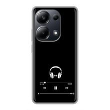 Чехол с картинками на черном фоне для Xiaomi POCO M6 Pro – Плеер