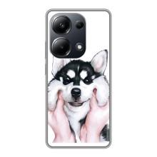 Бампер для Xiaomi POCO M6 Pro з картинкою "Песики" (Собака Хаскі)