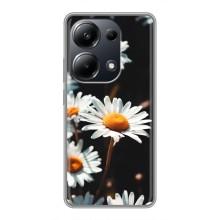 Чехол с ромашками на Xiaomi POCO M6 Pro – Белые ромашки