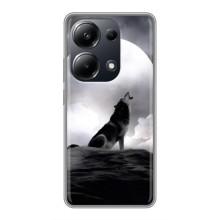 Чохол з Вовком на Xiaomi POCO M6 Pro – Вовк і місяць