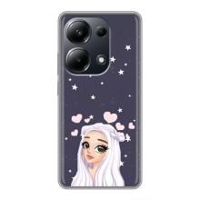 Чехол Стильные девушки на Xiaomi POCO M6 Pro – Девушка и сердечки