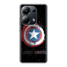 Чехол с Щитом Капитана Америки на Xiaomi POCO M6 Pro – Щит Капитана