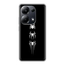 Чехол Супергерой Человека Паука на Xiaomi POCO M6 Pro – Лого паука