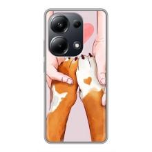 Чехол (ТПУ) Милые собачки для Xiaomi POCO M6 Pro – Любовь к собакам