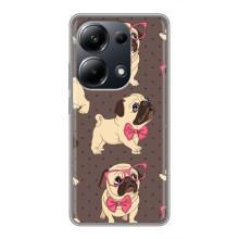 Чехол (ТПУ) Милые собачки для Xiaomi POCO M6 Pro – Собачки Мопсики