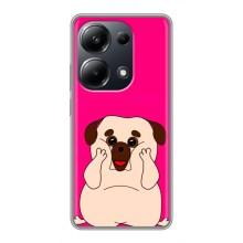 Чехол (ТПУ) Милые собачки для Xiaomi POCO M6 Pro – Веселый Мопсик