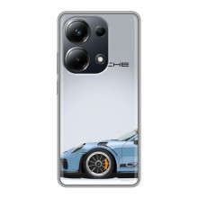 Чохол з авто Порше для Xiaomi POCO M6 Pro – Блакитний Порше