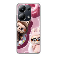 Чехол с Лабубу на Xiaomi POCO M6 Pro (Игрушка Лабубу)
