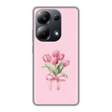 Чохол з розовим принтом для Xiaomi POCO M6 Pro – Букет квітів