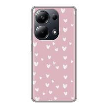 Чохол з розовим принтом для Xiaomi POCO M6 Pro – Сердечки на рожевому
