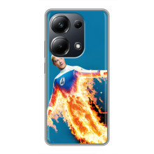 Чехол с принтом Фантастическая четверка для Xiaomi POCO M6 Pro – Человек-Факел