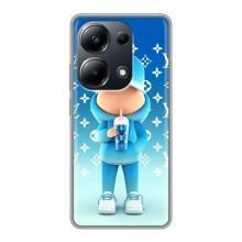 Круті Чохли Луі Віттон для Xiaomi POCO M6 Pro (AlphaPrint) (Хлопець LV)