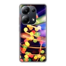 Новогодние Чехлы для Поко М6 Про (VPrint) (Елка с гирлянд)