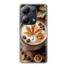 Чехол с уникальным дизайном «Осень с кофе» для Xiaomi POCO M6 Pro – Пряный кофе