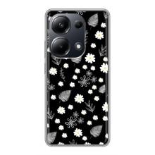 Чохли з тематикою "КВІТИ" на Xiaomi POCO M6 Pro (цвітіння на чорному)