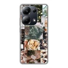 Різдвяні, Святкові Чохли для Поко М6 Про (Різдвяний колаж)