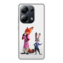 Силіконовий чохол з принтом Зоотрополіс для Xiaomi POCO M6 Pro – Джуді і Нік