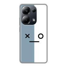 Силиконовые Чехлы (смешные стикеры) для Xiaomi POCO M6 Pro – Серо-белый