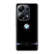 Силиконовый бампер с картинкой машины на Xiaomi POCO M6 Pro – Черный BMW