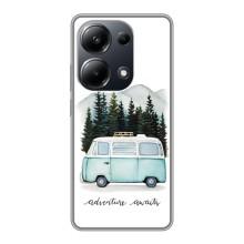 Силиконовый бампер с картинкой машины на Xiaomi POCO M6 Pro – Домик на колесах