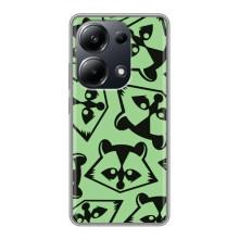 Силиконовый Чехол с Енотами на Xiaomi POCO M6 Pro – Мордочки Енота