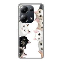 Силиконовый чехол с котиком для Xiaomi POCO M6 Pro – Коты