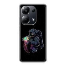 Силіконовый Чохол з принтом "Космонавти" на Xiaomi POCO M6 Pro – В руках земля