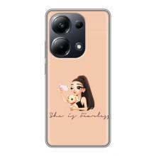 Силіконовый Чохол на Xiaomi POCO M6 Pro з картинкой Модных девушек (З собакою)