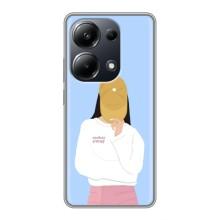 Силіконовый Чохол на Xiaomi POCO M6 Pro з картинкой Модных девушек (Жовта кепка)