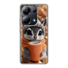 Печатный чехол «Зверята с кофе» для Xiaomi POCO M6 Pro