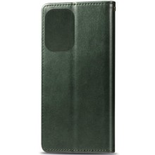 Кожаный чехол-книжка GETMAN Gallant (PU) для Xiaomi Redmi 13 4G / Poco M6 4G – Зеленый