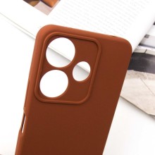 Чохол Silicone Cover Lakshmi Full Camera (AA) для Xiaomi Redmi 13 4G / Poco M6 4G – Коричневий